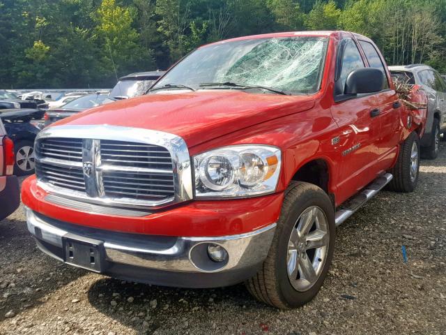 1D7HU18297S182613 - 2007 DODGE RAM 1500 S RED photo 2