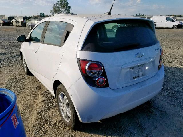 1G1JA6SH8C4152945 - 2012 CHEVROLET SONIC LS 白色 照片 3
