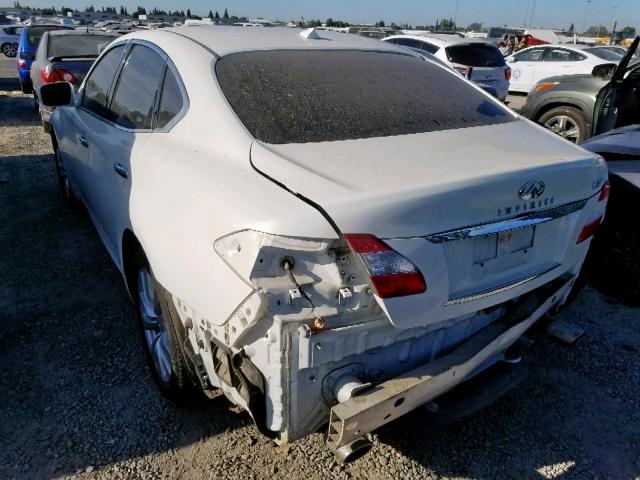 JN1BY1AP1BM322566 - 2011 INFINITI M37 WHITE photo 3