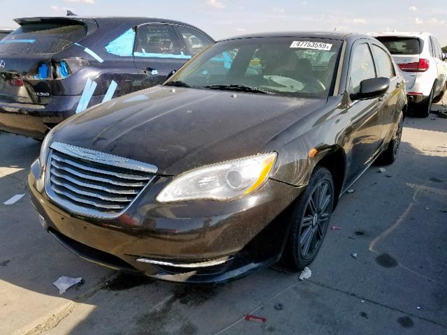 1C3CCBAB3CN170882 - 2012 CHRYSLER 200 LX BLACK photo 2