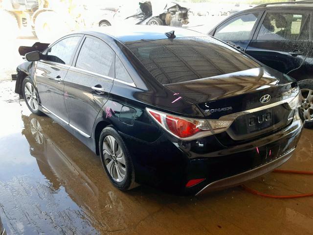 KMHEC4A47DA098946 - 2013 HYUNDAI SONATA HYB BLACK photo 3