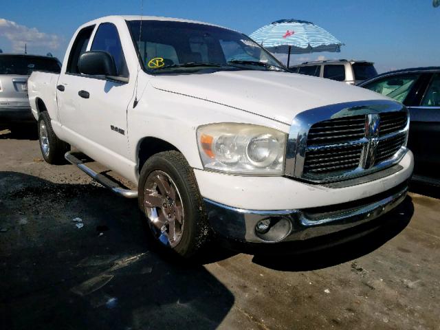 1D7HA18N38J226387 - 2008 DODGE RAM 1500 S WHITE photo 1