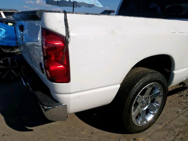 1D7HA18N38J226387 - 2008 DODGE RAM 1500 S WHITE photo 9