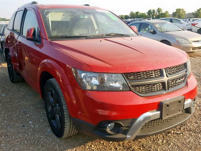 3C4PDDGG1JT499540 - 2018 DODGE JOURNEY CR RED photo 1