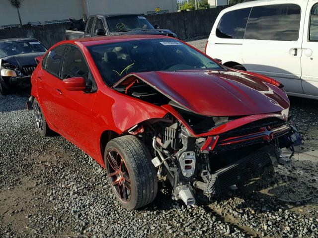 1C3CDFBH9DD648673 - 2013 DODGE DART SXT RED photo 1