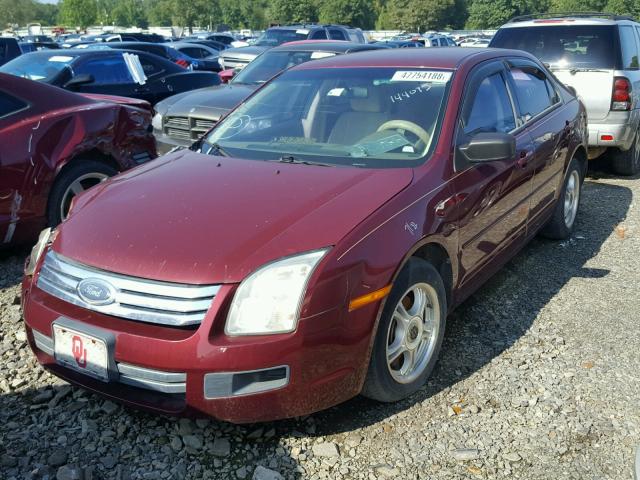 3FAFP06Z66R144095 - 2006 FORD FUSION S MAROON photo 2