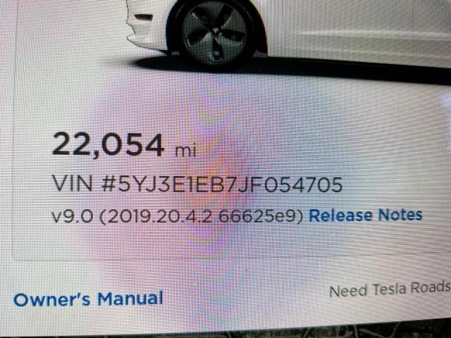 5YJ3E1EB7JF054705 - 2018 TESLA MODEL 3 WHITE photo 8