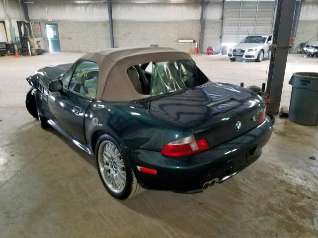 4USCH3345YLF43647 - 2000 BMW Z3 2.8 GREEN photo 3