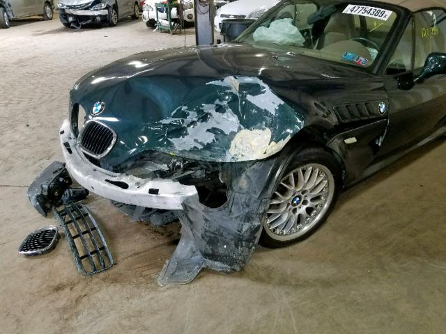 4USCH3345YLF43647 - 2000 BMW Z3 2.8 GREEN photo 9