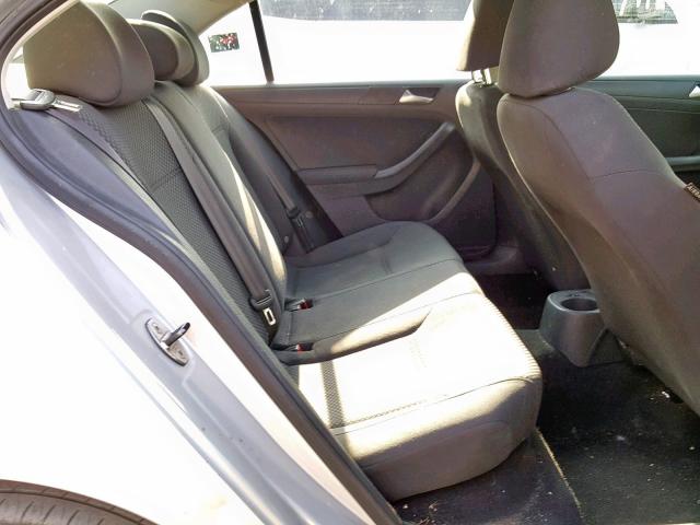 3VW1K7AJ7BM382202 - 2011 VOLKSWAGEN JETTA BASE 银色 照片 6