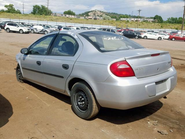 1B3ES26C53D107914 - 2003 DODGE NEON SE SILVER photo 3