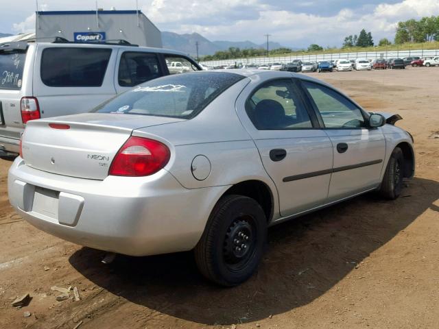 1B3ES26C53D107914 - 2003 DODGE NEON SE SILVER photo 4