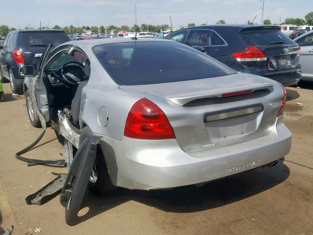 2G2WP552X81187779 - 2008 PONTIAC GRAND PRIX SILVER photo 3