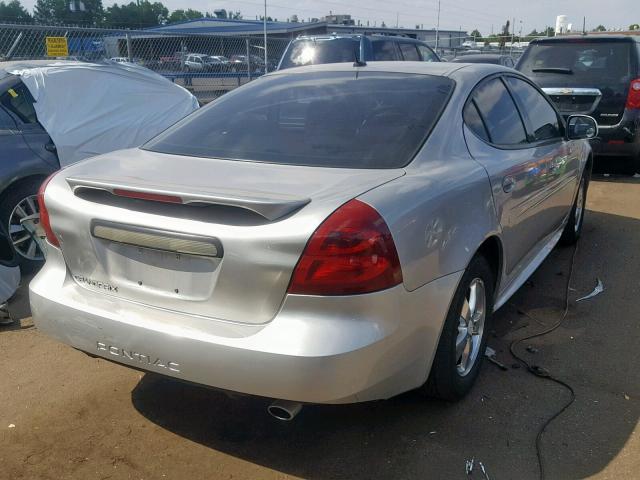 2G2WP552X81187779 - 2008 PONTIAC GRAND PRIX SILVER photo 4