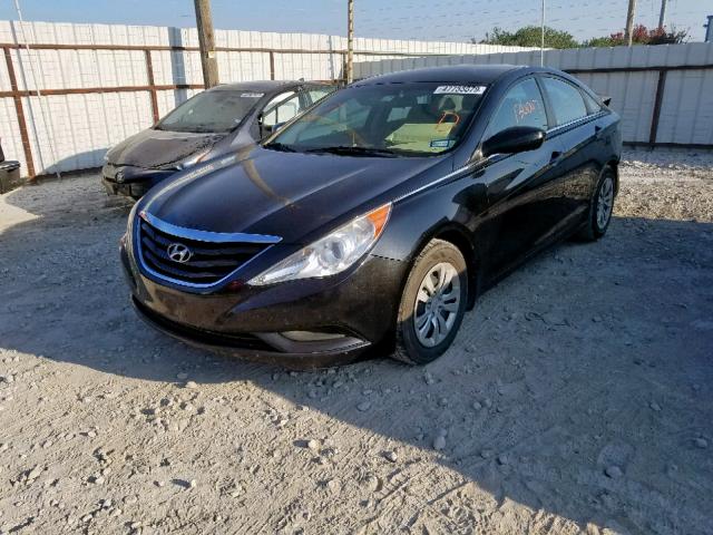 5NPEB4AC4BH252937 - 2011 HYUNDAI SONATA GLS BLACK photo 2