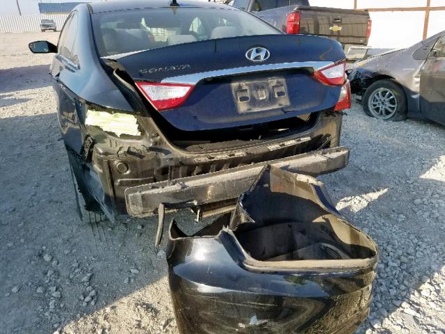 5NPEB4AC4BH252937 - 2011 HYUNDAI SONATA GLS BLACK photo 9