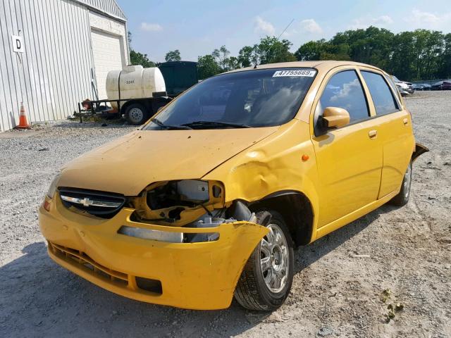 KL1TJ62614B253327 - 2004 CHEVROLET AVEO LS YELLOW photo 2