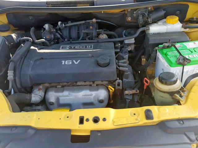 KL1TJ62614B253327 - 2004 CHEVROLET AVEO LS YELLOW photo 7