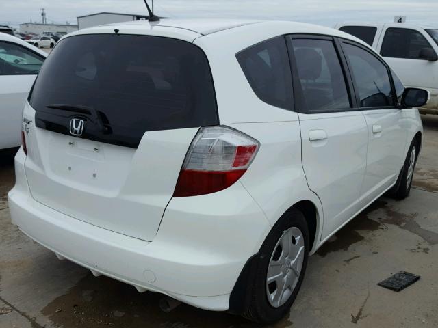 JHMGE8H36DC073633 - 2013 HONDA FIT WHITE photo 4