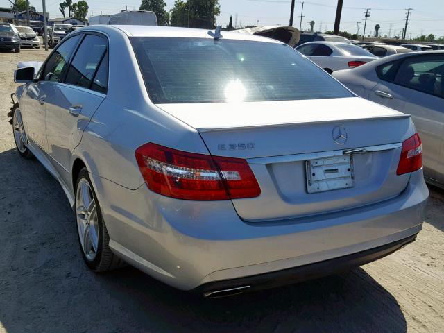 WDDHF5GB4BA476275 - 2011 MERCEDES-BENZ E 350 SILVER photo 3