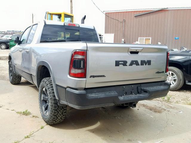 1C6RRFEGXKN841925 - 2019 RAM 1500 REBEL გრაფიტი ფოტო 3