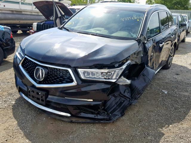 5FRYD4H84HB036794 - 2017 ACURA MDX ADVANC BLACK photo 2