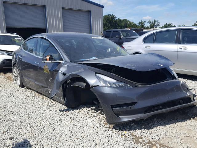 5YJ3E1EA4JF020003 - 2018 TESLA MODEL 3 GRAY photo 1