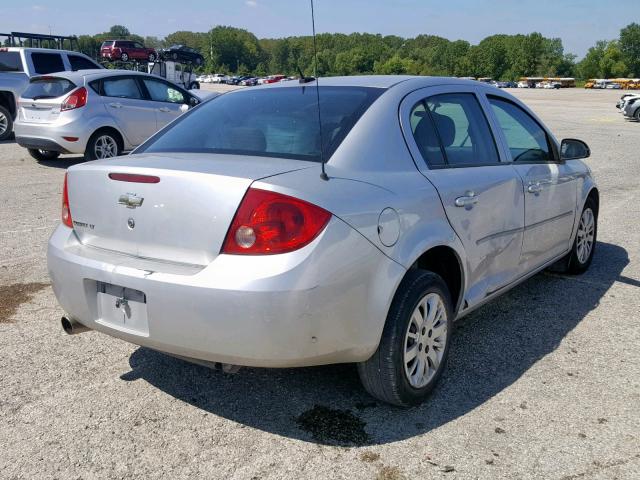 1G1AT58H897192963 - 2009 CHEVROLET COBALT LT SILVER photo 4