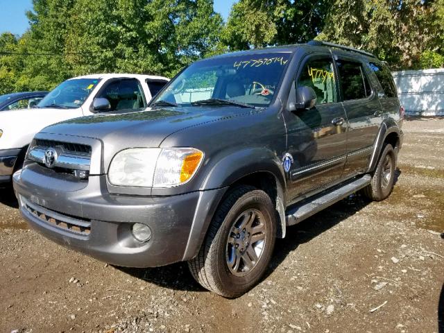 5TDBT48A45S250057 - 2005 TOYOTA SEQUOIA LI GRAY photo 2