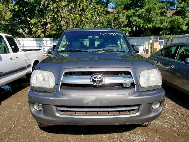 5TDBT48A45S250057 - 2005 TOYOTA SEQUOIA LI GRAY photo 9