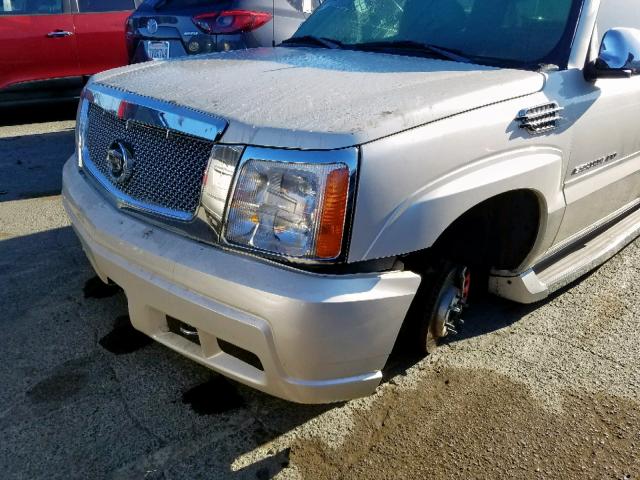 3GYEK62N26G203112 - 2006 CADILLAC ESCALADE E WHITE photo 9