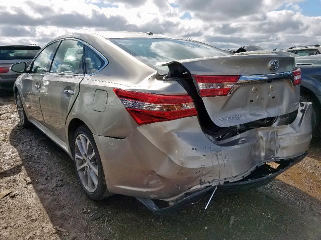 4T1BK1EB0FU188907 - 2015 TOYOTA AVALON XLE GOLD photo 3