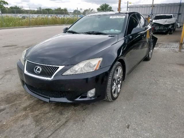 JTHBE262392016790 - 2009 LEXUS IS 350 BLACK photo 2