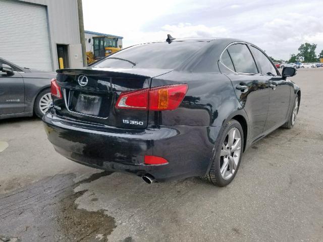 JTHBE262392016790 - 2009 LEXUS IS 350 BLACK photo 4