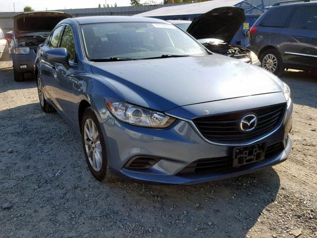 JM1GJ1U6XE1160419 - 2014 MAZDA 6 SPORT BLUE photo 1