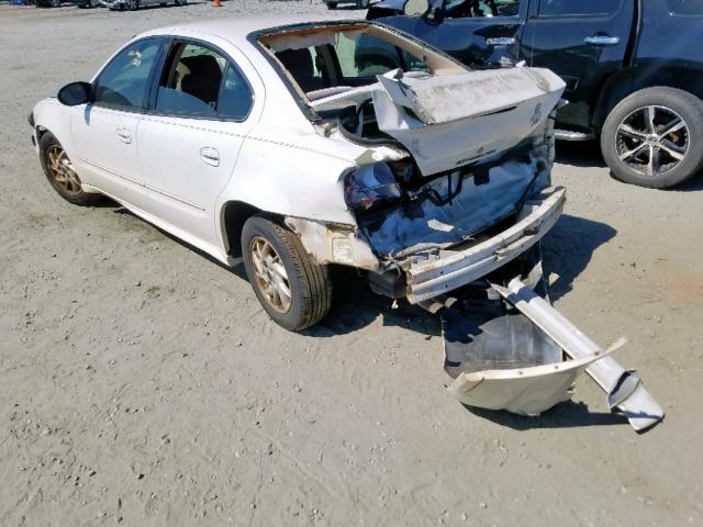 1G2NF52E54C188341 - 2004 PONTIAC GRAND AM S WHITE photo 3