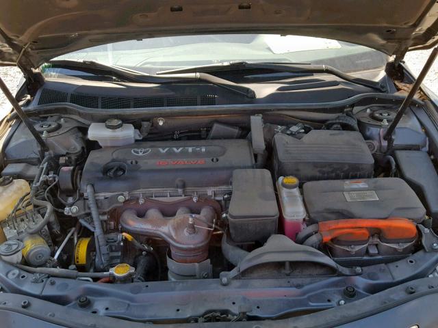 4T1BB46K39U070287 - 2009 TOYOTA CAMRY HYBR GRAY photo 7