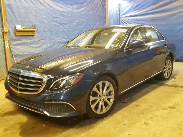 WDDZF4KB7HA200932 - 2017 MERCEDES-BENZ E 300 4MAT BLUE photo 2