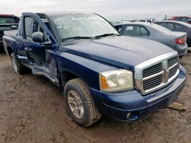 1D7HE48K16S710433 - 2006 DODGE DAKOTA QUA BLUE photo 1