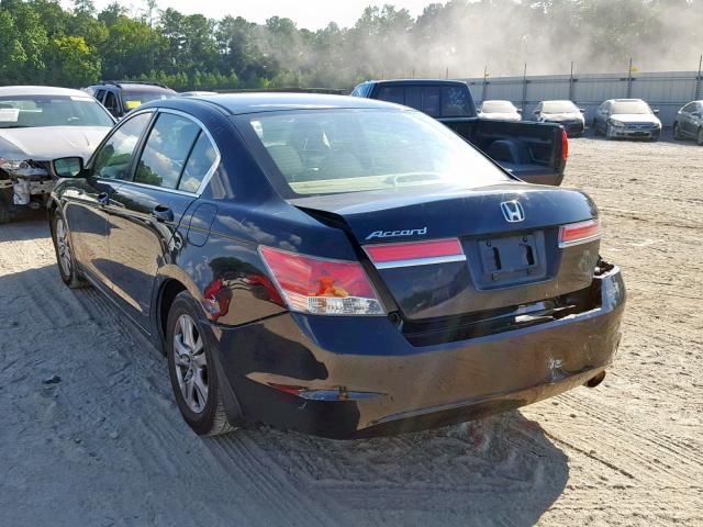 1HGCP2F49BA075437 - 2011 HONDA ACCORD LXP BLACK photo 3