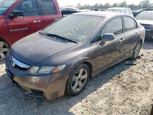 19XFA1F68AE024001 - 2010 HONDA CIVIC LX-S رمادي صورة 2