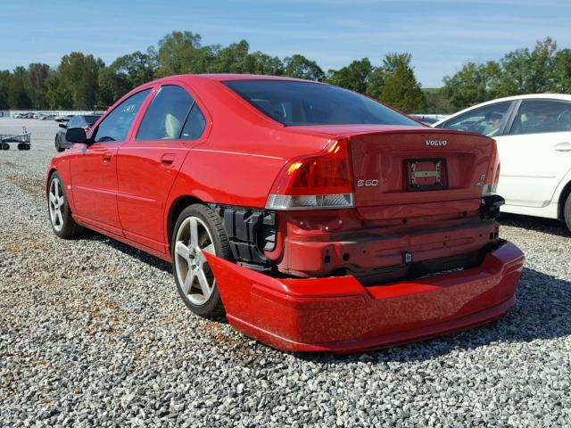 YV1RH527162507522 - 2006 VOLVO S60 R RED photo 3