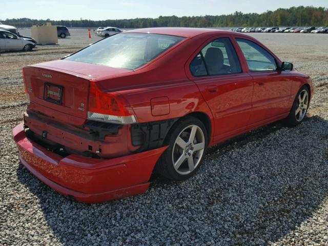 YV1RH527162507522 - 2006 VOLVO S60 R RED photo 4