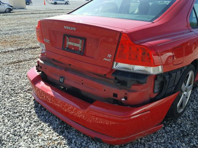 YV1RH527162507522 - 2006 VOLVO S60 R RED photo 9