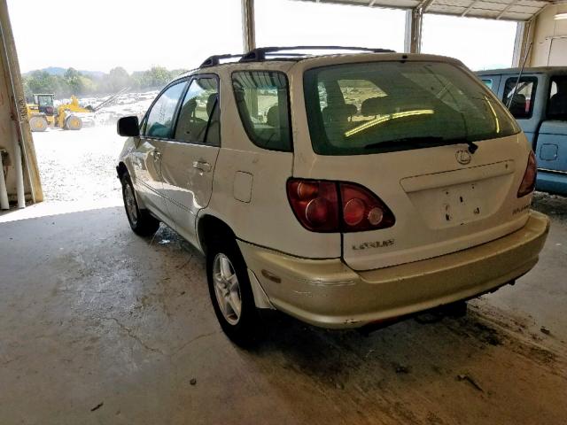 JT6GF10U4Y0062705 - 2000 LEXUS RX 300 WHITE photo 3