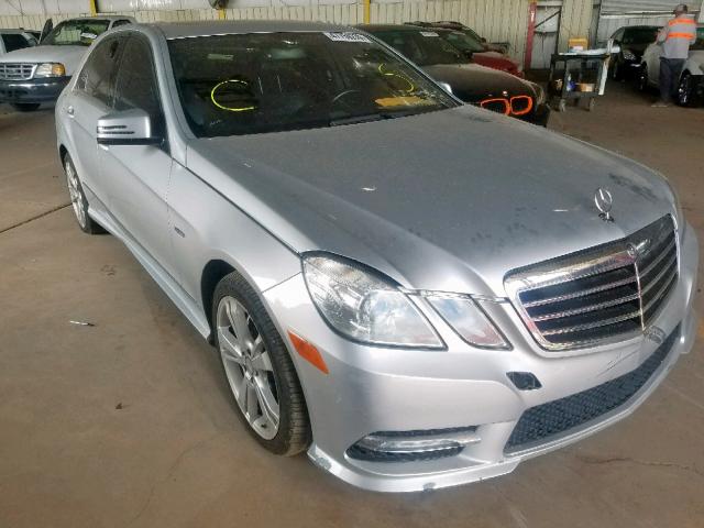 WDDHF5KB2CA533887 - 2012 MERCEDES-BENZ E 350 SILVER photo 1