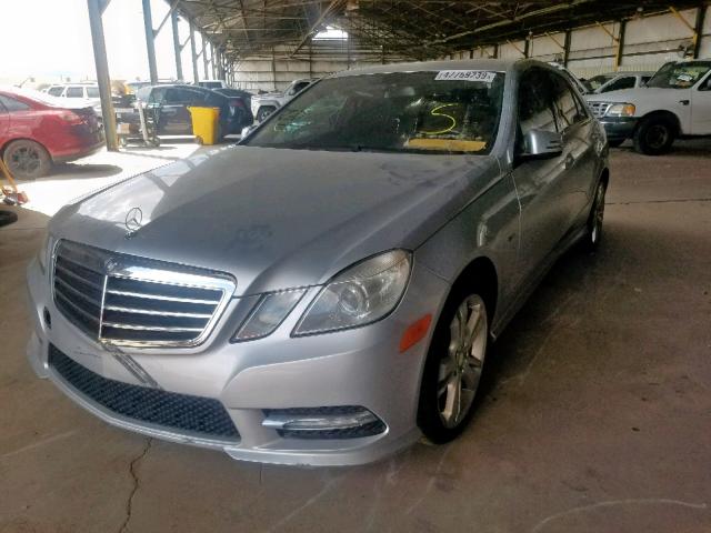 WDDHF5KB2CA533887 - 2012 MERCEDES-BENZ E 350 SILVER photo 2