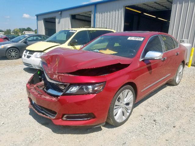 1G1155S39EU145640 - 2014 CHEVROLET IMPALA LTZ RED photo 2