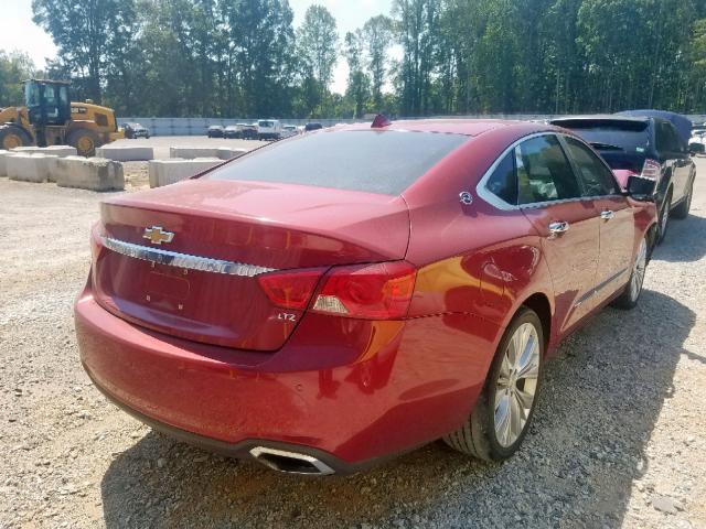 1G1155S39EU145640 - 2014 CHEVROLET IMPALA LTZ RED photo 4