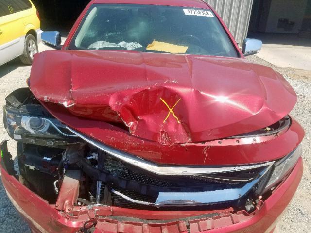 1G1155S39EU145640 - 2014 CHEVROLET IMPALA LTZ RED photo 7